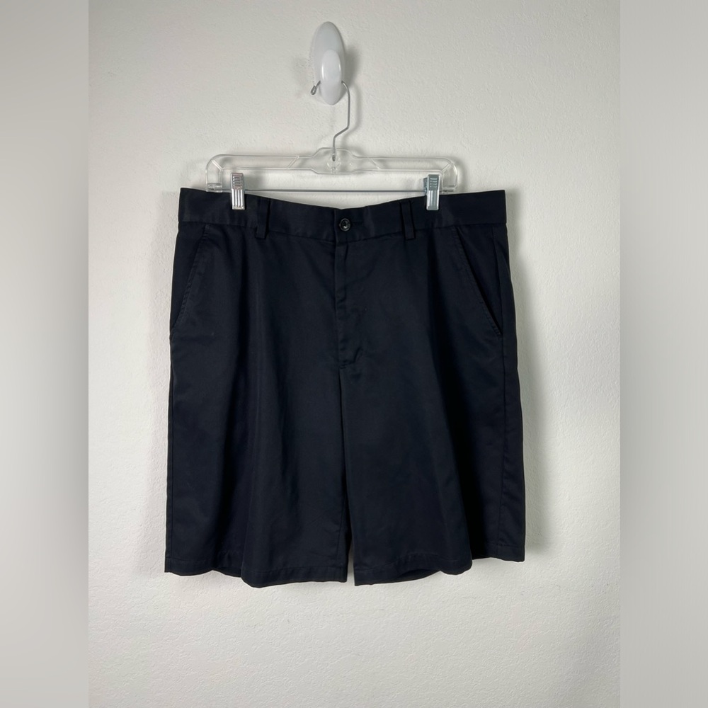Greg Norman for Tasso Elba Black Chino Golf Shorts